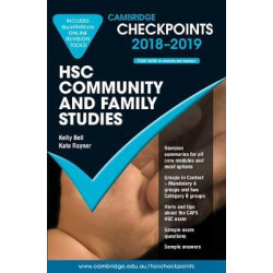 Cambridge Checkpoints HSC Community and Family Studies 2018-19 and Quiz Me More