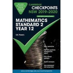 Cambridge Checkpoints NSW 2019-20 Mathematics Standard 2 and QuizMeMore
