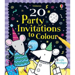 20 Party Invitations to Colour