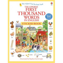First 1000 Words in English Sticker Book