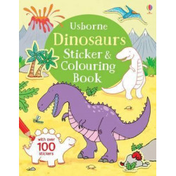 Dinosaurs Sticker & Colouring Book