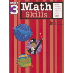 Math Skills: Grade 3 (Flash Kids Harcourt Family Learning)