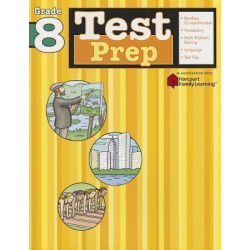 Test Prep: Grade 8 (Flash Kids Harcourt Family Learning)