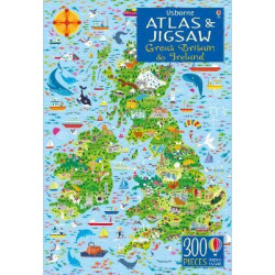 Usborne Atlas and Jigsaw Great Britain and Ireland
