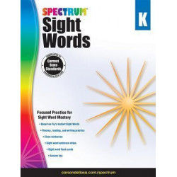 Spectrum Sight Words, Grade K