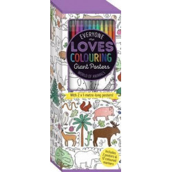 Colouring Poster Box: The World of Animals (UK)