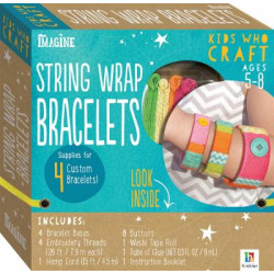 Kids Who Craft: String Wrap Bracelets
