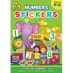 School Zone Numbers Stickers