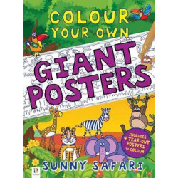 Colour your own Giant Posters: Sunny Safari