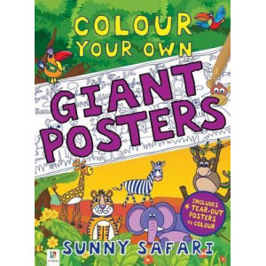 Colour your own Giant Posters: Sunny Safari