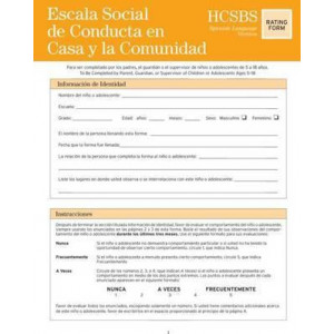 Home and Community Social Behavior Scales (HCSBS-2): Home and Community Social Behavior Scales (HCSBS-2) Rating Scales Rating Scales