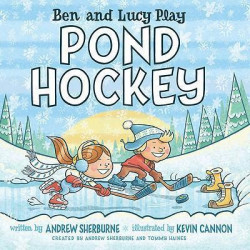 Ben and Lucy Play Pond Hockey