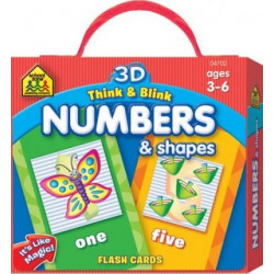 3D Think & Blink Numbers & Shapes Flash Cards