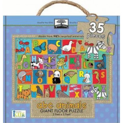 Green Start Giant Floor Puzzles: ABC Animals (35 Piece Floor Puzzles Made of 98% Recycled Materials)