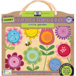 Green Start Circle Garden Chunky Wooden Puzzle