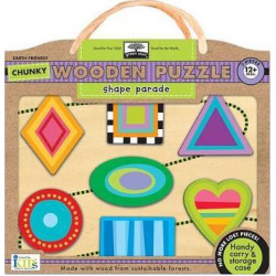 Green Start Shape Parade Chunky Wooden Puzzle