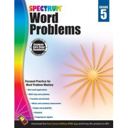 Spectrum Word Problems, Grade 5