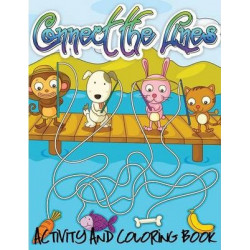Connect the Lines Activity and Coloring Book
