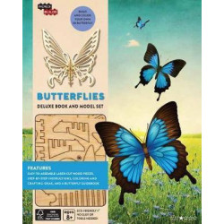 IncrediBuilds: Butterflies Deluxe Book and Model Set