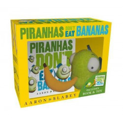 Piranhas Don't Eat Bananas Mini Book + Plush
