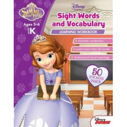 Disney Sofia the First: Sight Words and Vocabulary Learning Workbook Level K