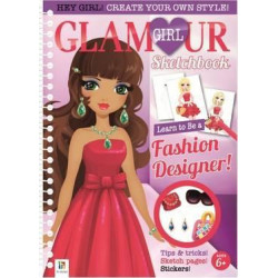 Glamour Girl A5 Sketchbook Fashion Designer