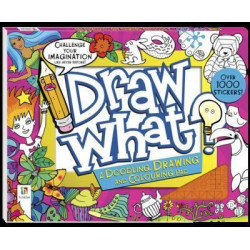 Draw What? a Doodling Drawing and Colouring Pad (Pink)