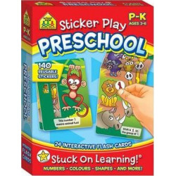 School Zone Interactive Flash Cards: Sticker Play Preschool