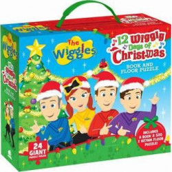 The Wiggles: 12 Wiggly Days of Christmas: Book and Floor Puzzle