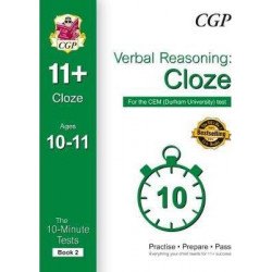 10-Minute Tests for 11+ Verbal Reasoning: Cloze Ages 10-11 - CEM Test: Book 2
