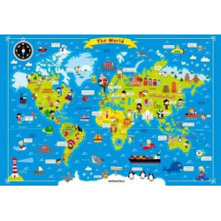 Fun Wall Chart World Map