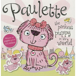Press Out Sticker: Paulette the Pinkest Puppy in the World
