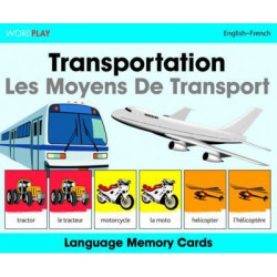 Language Memory Cards - Transportation - English-spanish