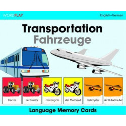 Language Memory Cards - Transportation - English-german