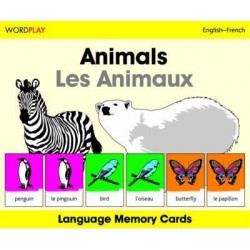 Language Memory Cards - Animals - English-french