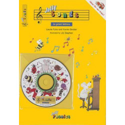 Jolly Songs (book and CD, in print letters)