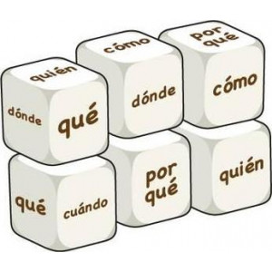 Spanish Question Words (pack of 6 dice)