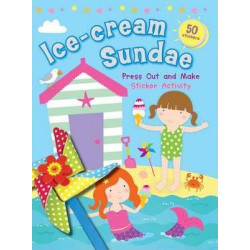 Ice-cream Sundae Press Out and Make Sticker Activity