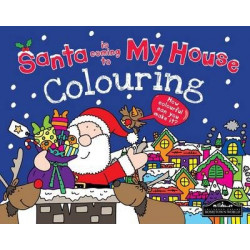 Santa is Coming to My House Colouring