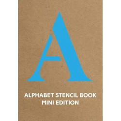 Alphabet Stencil Book mini edition (blue)