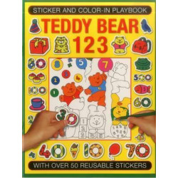 Sticker and Colour-in Playbook: Teddy Bear 123