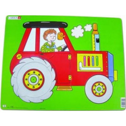 Jig-So Tractor Coch/Red Tractor