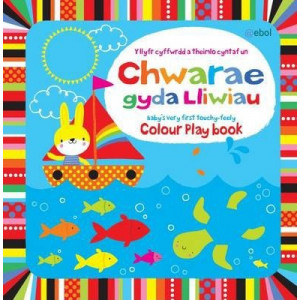 Chwarae gyda Lliwiau - Y Llyfr Cyffwrdd a Theimlo Cyntaf Un/Colour Play Book - Baby's Very First Touchy-Feely Book