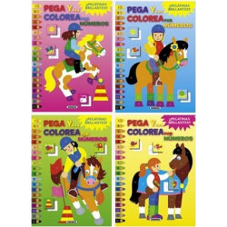 Pega y colorea por numeros / Paste and color by numbers